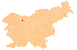 Location of the Municipality of Naklo in Slovenia