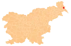 Location of the Municipality of Dobrovnik in Slovenia