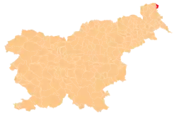 Location of the Municipality of Hodoš in Slovenia