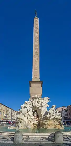 Fontana dei Quattro Fiumi (Rome), 1648–1651, by Gian Lorenzo Bernini