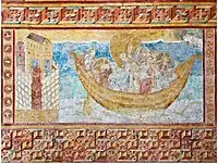Wall-painting at Oberzell, c. 1000