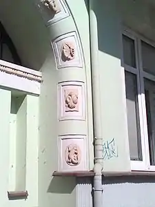 Zodiac signs around the main entrance
