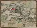 A map of the village by F.B. Wernher, 18th century