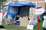 Sign tent, October 3, 2011