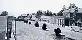 Ocean Avenue in 1910, with the Carmel Development Company building