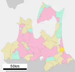 Location of Oirase