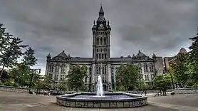 County and City Hall, opened in 1876 during Becker's first term as mayor