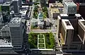 Seen from the top of the Gateway Arch