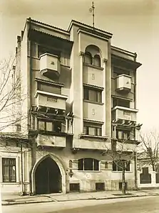 Negulescu Building (Strada Alecu Russo no. 21), Bucharest, by George Damian, 1939