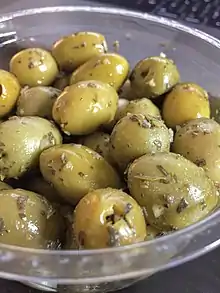Olives with herbs