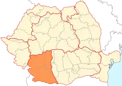Oltenia within the Régions of Romania