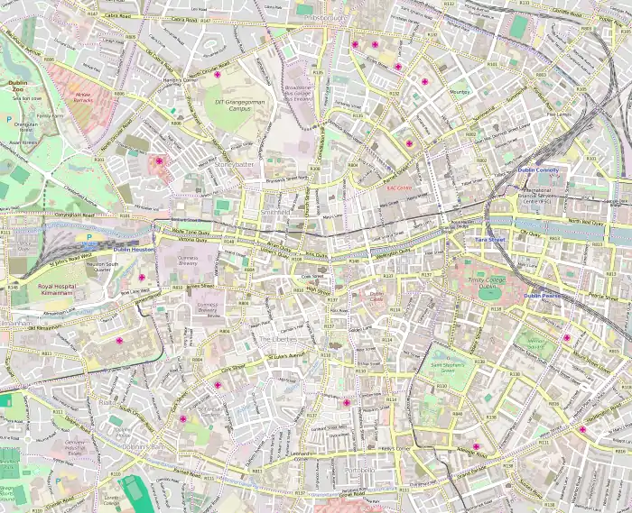 Talbot Street is located in Central Dublin
