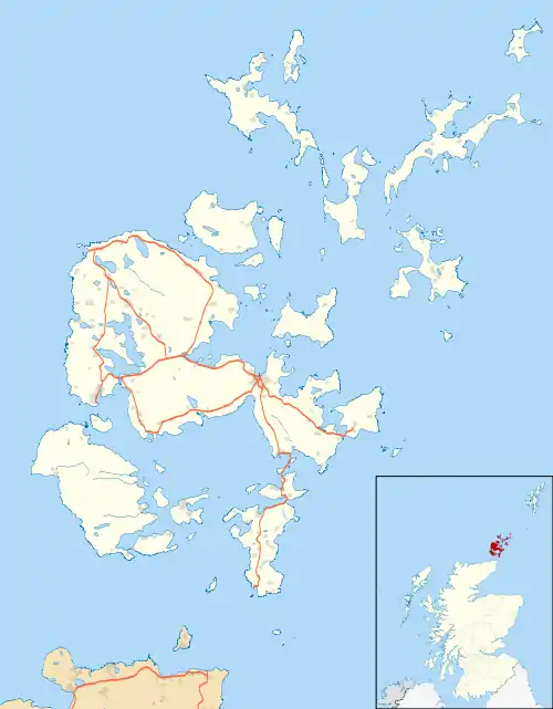 Lyness is located in Orkney Islands