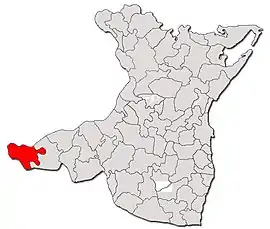 Location in Constanța County