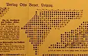 Page from Beyers Handarbeitsbücher, Band 45: Kunst-Stricken I showing what the pattern symbols looked like in the 1920s