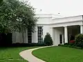 Exterior of the Oval Office from the South Lawn, July 15, 2006.