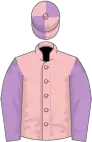 Pink, mauve sleeves, quartered cap