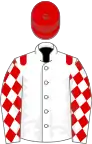 White, red epaulets, diamonds on sleeves, red cap