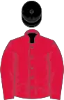 Crimson, black cap