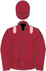 Maroon, pink epaulets