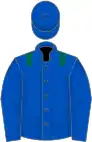 Royal blue, dark green epaulets