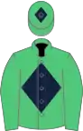 Emerald Green, Dark Blue diamond and diamond on cap