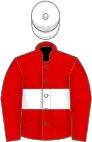 Red, white hoop and cap
