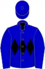 Blue, black triple diamond