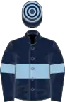 Dark Blue, Light Blue hoop and armlets, hooped cap