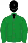 Green, black cap