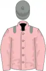 Pink, grey epaulettes, grey cap