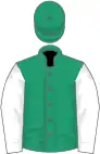 Green, white sleeves, green cap
