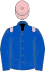 Royal Blue, Pink epaulets, Pink cap