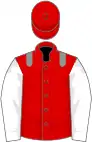 Red, grey epaulets, white sleeves