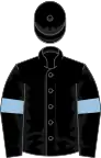 Black, light blue armlets