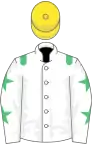 White, Emerald Green epaulets and stars on sleeves, Yellow cap