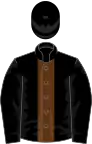 Black, brown stripe