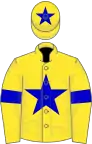 Yellow, blue star and armlets, star on cap
