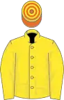 Yellow, Orange and Yellow hooped cap