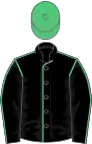 Black, Emerald Green seams and cap