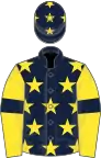 Dark Blue, Yellow stars, Yellow sleeves, Dark Blue armlets
