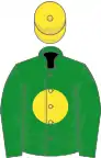 Green, yellow disc and cap