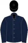 Dark blue, black cap