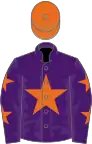 Purple, Orange star, Purple sleeves, Orange stars, Orange cap