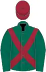 Dark green, maroon cross-belts and cap