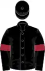 Black, maroon armlets
