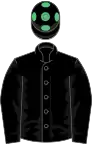 Black, emerald green spots on cap