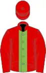 Red, Light Green stripe