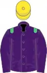Purple, Emerald Green epaulets, Yellow cap