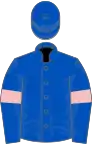 Royal blue, pink armlets